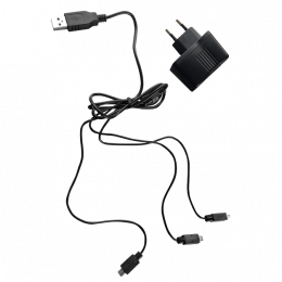 Cargador y cable USB x3