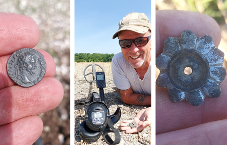 Paul Bancroft finds silver coins and artefacts