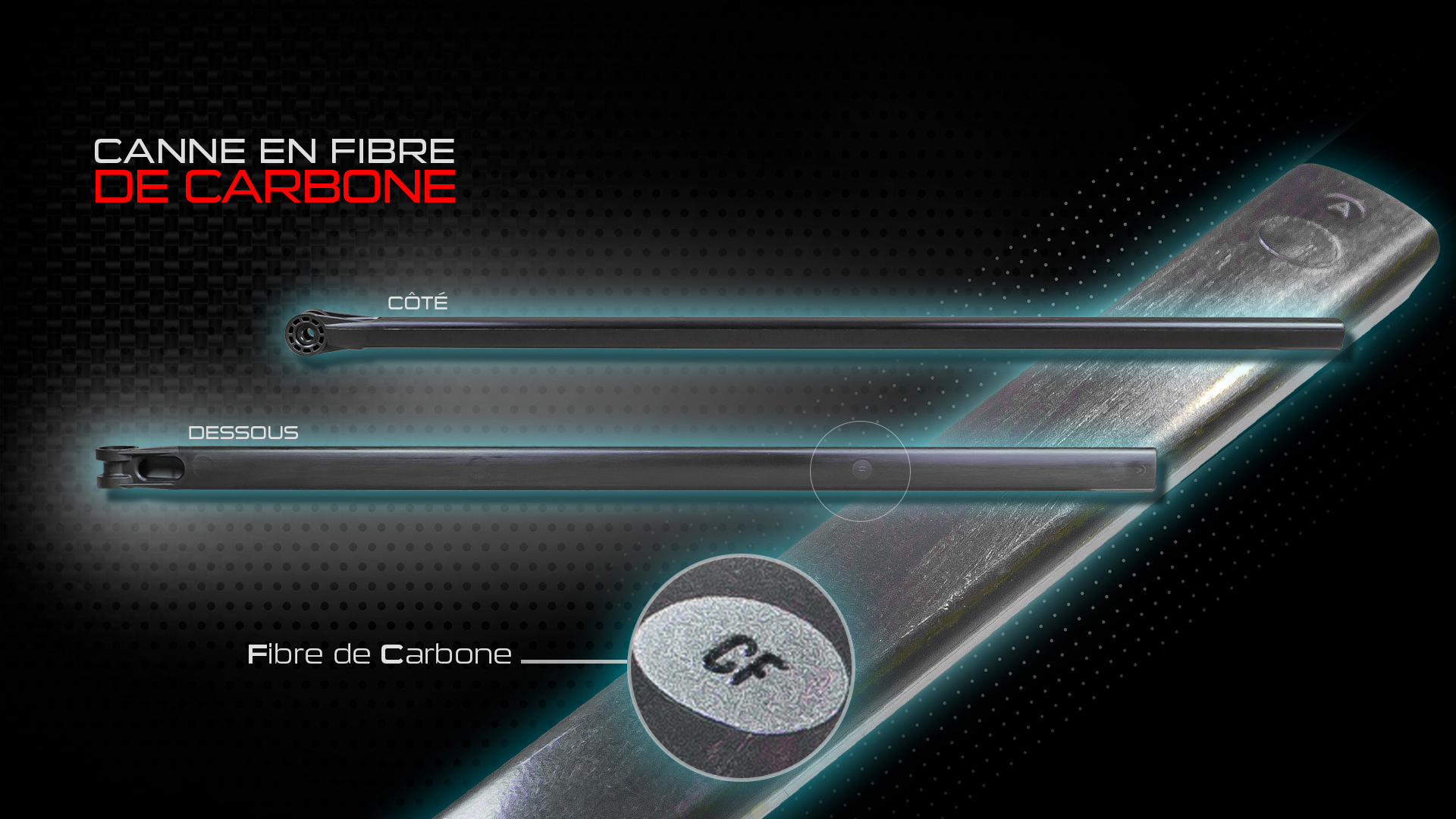 canne fibre de carbone